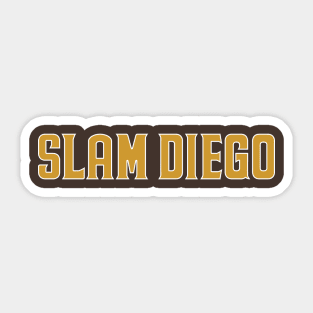 slam diego straight path Sticker